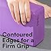 H&S Yoga Blocks Set of 2 - High Density EVA Foam Yoga Brick - Pilates Block Pillow - Yoga Block Set - Gym Accessories and Exercise Equipment - Meditation Cushions - Purple & Blue