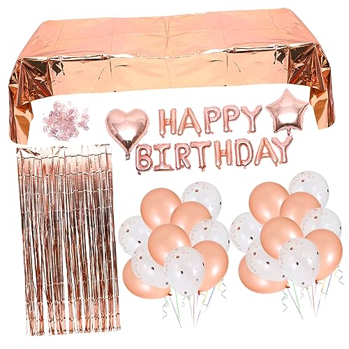 GARIOUANS Globos para Fiesta de Cumpleaños Decoración con Globos Confeti Rosa Dorado Kit de para Cumpleaños Graduaciones y Celebraciones Decoración de Pared y Fondo para Fotos