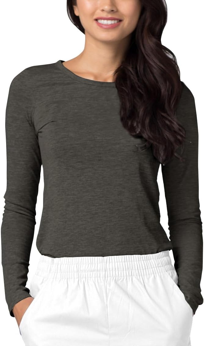 Adar Underscrubs for Women - Long Sleeve Underscrub Comfort Tee