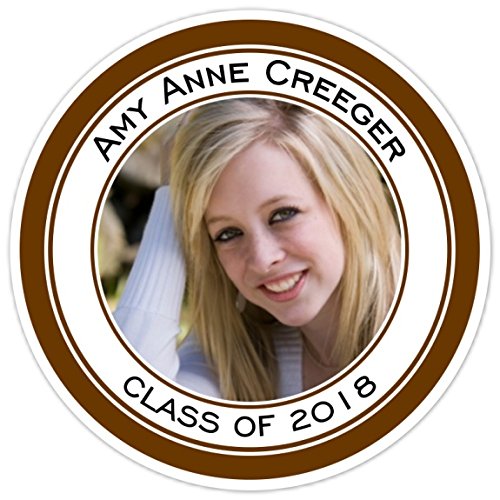 36 Graduation Labels, Custom Photo Graduation stickers