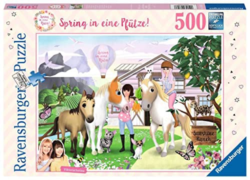 Ravensburger 16828-Spring in eine Pfütze Puzzle-500 Teile ViktoriaSarina Puzzle, Color (16828)