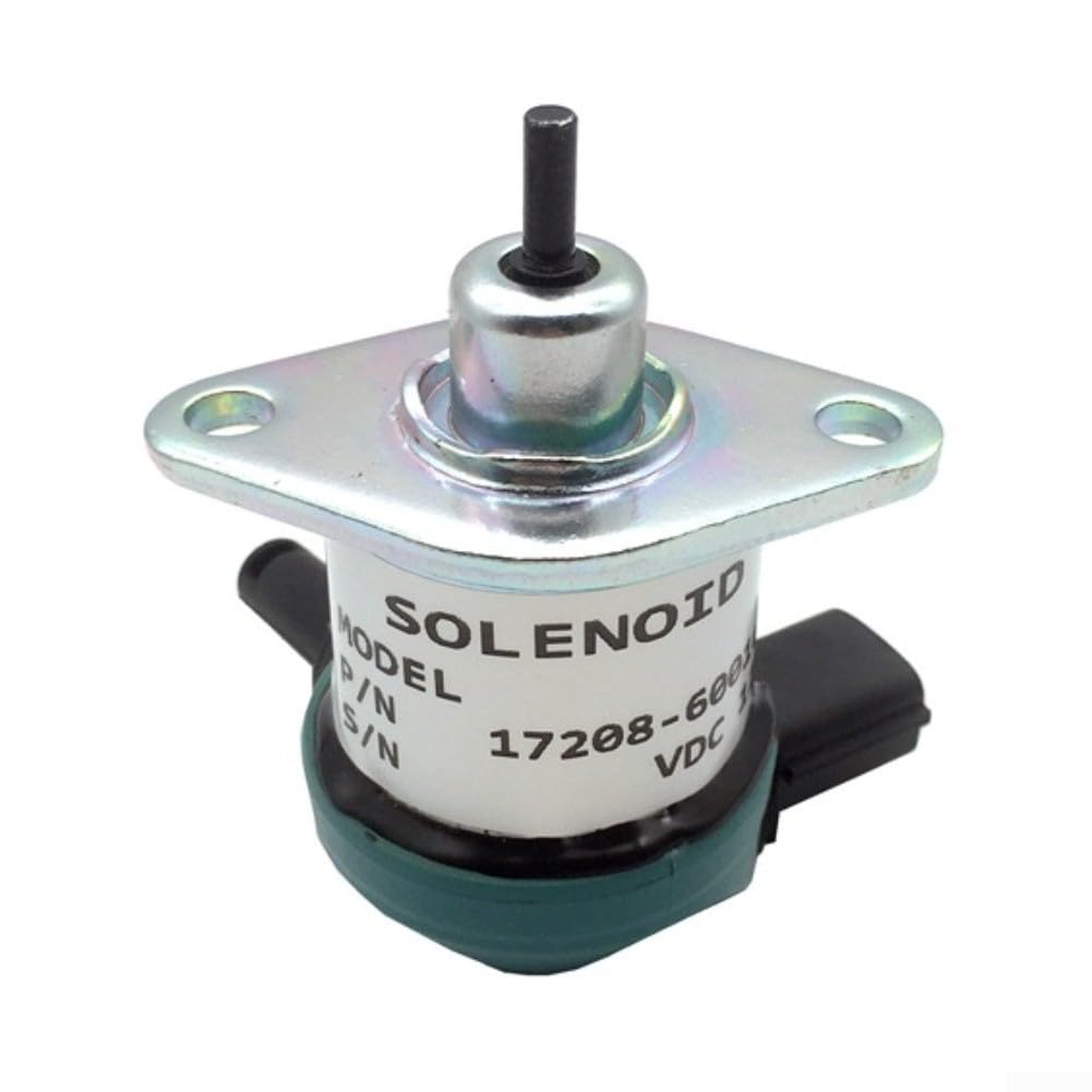 Électrovanne 12 V pour Kubota D905 D1005 D1105 – Arrêt de carburant de rechange compatible avec 17208-60015 17208-60016 17208-60017, conception robuste