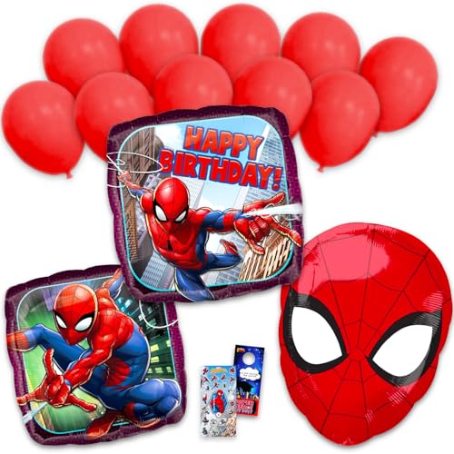 Ballons d'anniversaire Spiderman en aluminium de haute qualité pour décoration durable