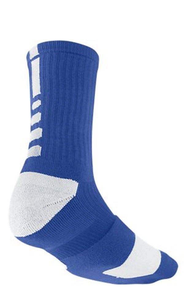 Nike Nike Elite Basketball Crew 1-Pair Pack Game Royal/White/(White) XL (Men's Shoe 12-15)
