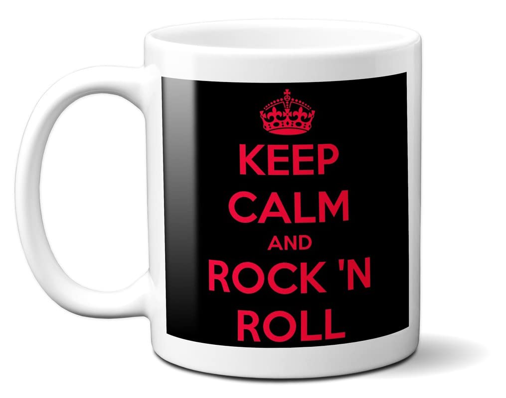 Keep Calm and Rock N ROLL - 11oz Ceramic Mug