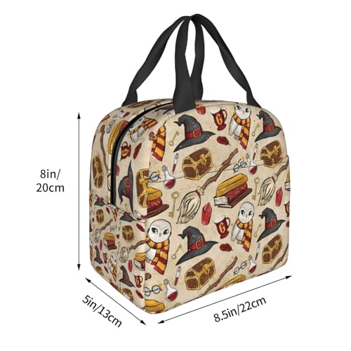 Image of Cartoon Cute Lunch Bag Reusable Portable Lunch Box Picnic Bag Shopping Bag Movie Portable Fruit Rice Bag Snack Storage Bag