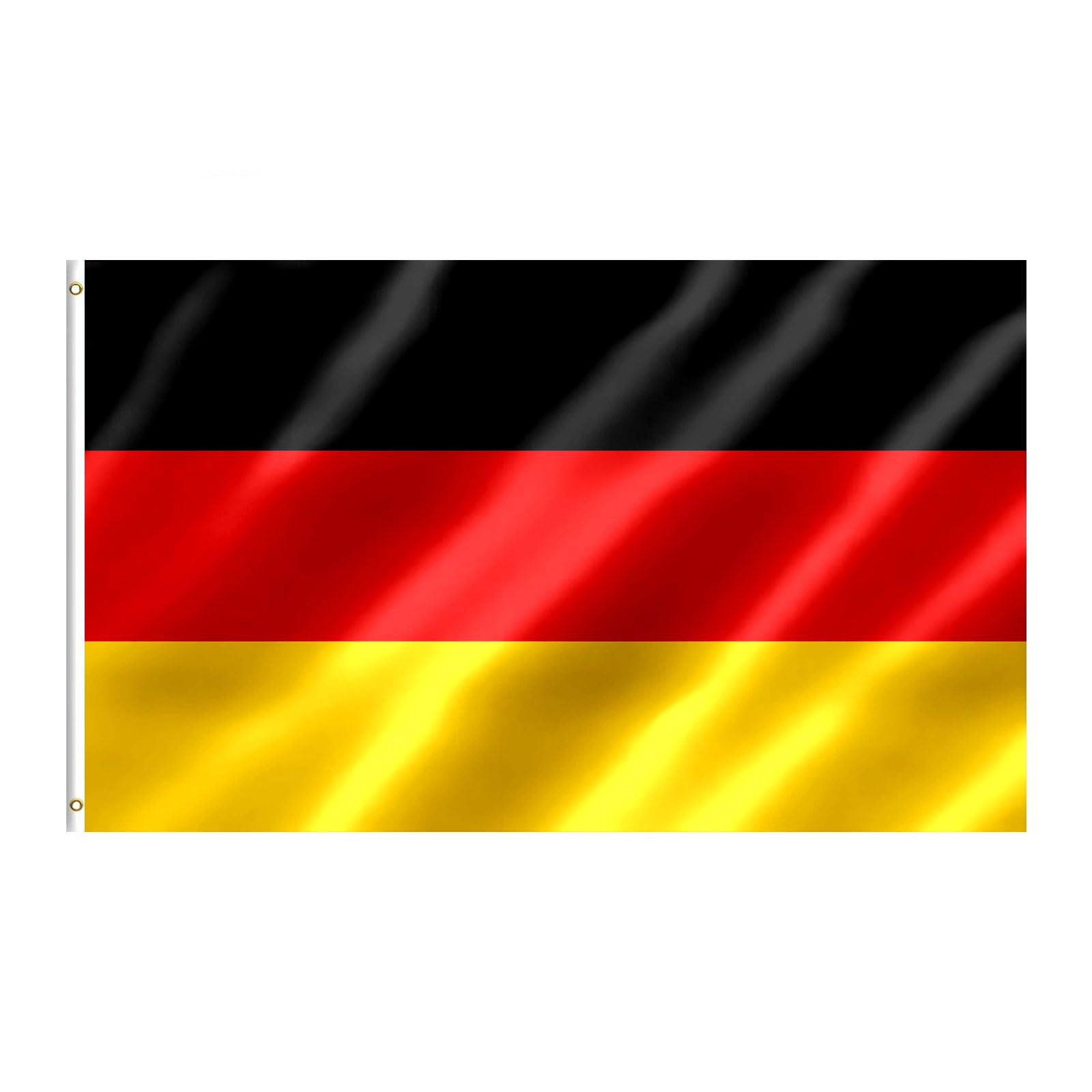 German Flag 3x5 FT Germany Flag With Brass Grommets Fade Proof For Outdoor Decor(German)