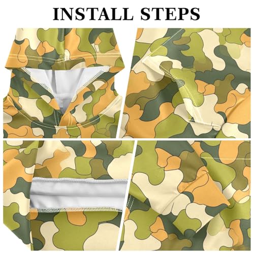 KLL Military Camouflage Pattern Safari Boys Girls Sweatshirts Sweater Casual Active Hoodie with Kangaroo Pocket3