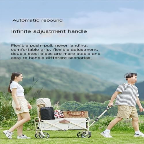 Carrello pieghevole per esterni spiaggia giardino TailgatingPortable Trolley per un facile trasporto e convenienza