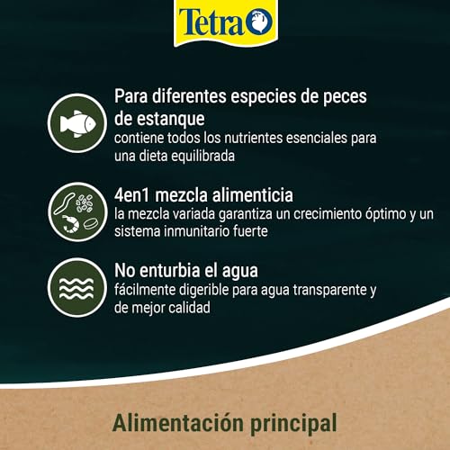 Tetra Pond Multi Mix soluciona la alimentación de diferentes peces de estanque 5