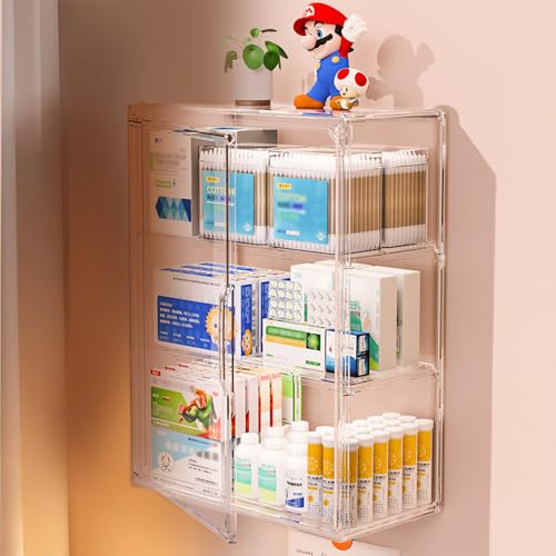 Grande boîte de rangement empilable en acrylique transparent rigide