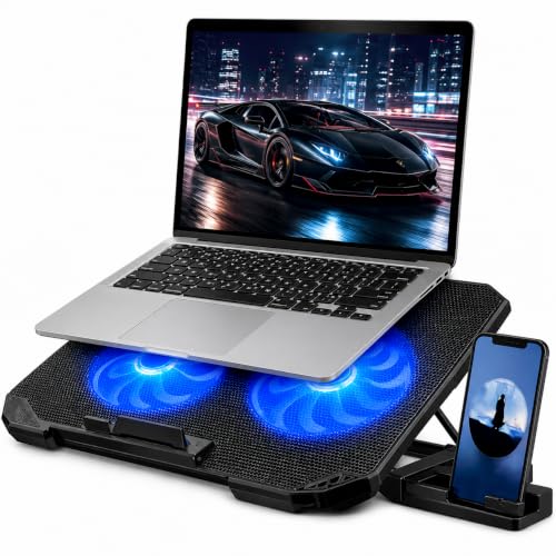 Base para Notebook até 15,6" com Cooler Silencioso, Ajuste Ergonômico de Altura, Alimentação USB, Base Antiderrapante, Refrigeração Eficiente para Trabalho, Estudos e Jogos