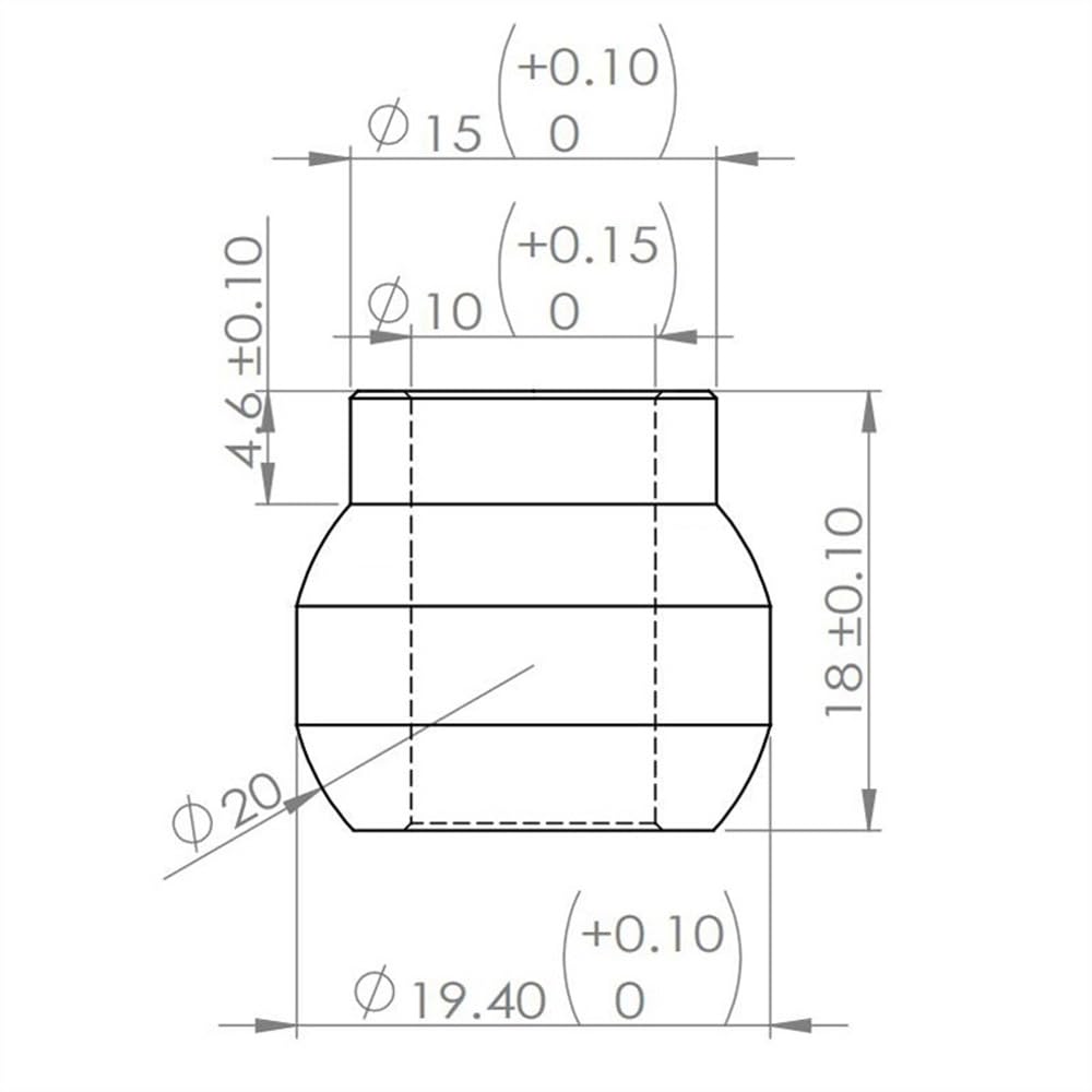 Reemplazo de rodamientos 5 uds BUJ-533 10mm agujero eje hierro cobre aleación cojinete casquillo 20mm exterior esférico lavadora ventilador Motor Rotor estator casquillo deslizante