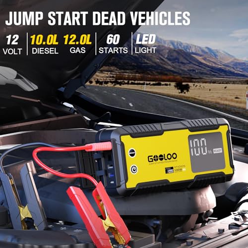 GOOLOO GT4000S Jump Starter & A3 Jump Starter with Air Compressor, 3000A Portable Car Battery Booster  with 150PSI Auto- - Additional View