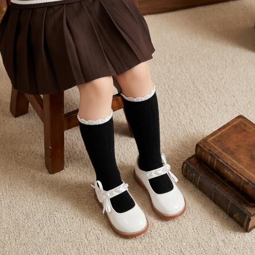 Image of GINFIVE Toddler Girls Mary Jane School Oxford Dress Flat Shoes for Wedding