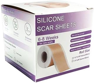 Rollo de cinta de silicona para cicatrices, 4...