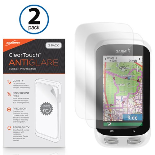 BoxWave Screen Protector Compatible with Garmin Edge Explore 1000 - ClearTouch Anti-Glare (2-Pack), Anti-Fingerprint Matte Film Skin