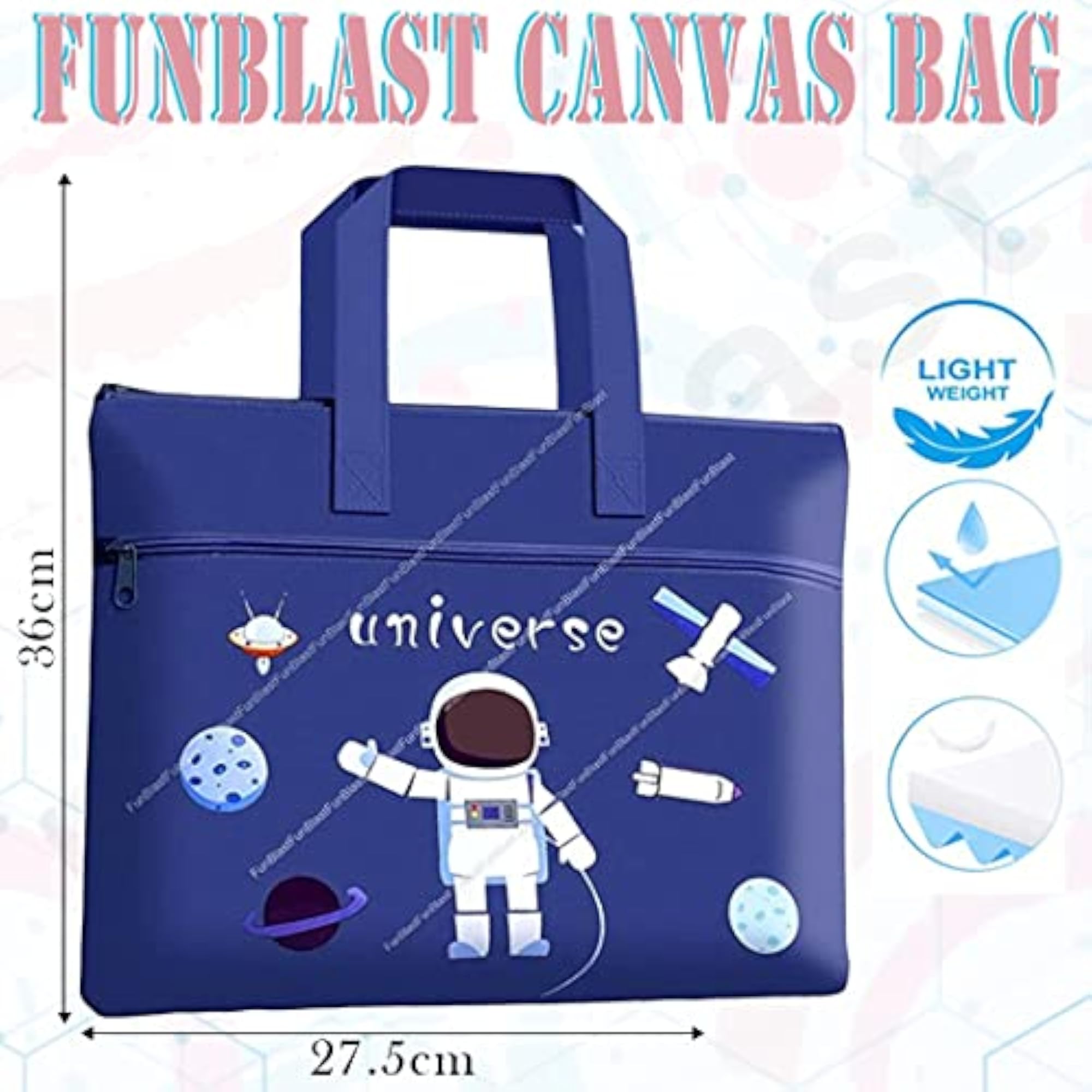 Cartoon Print Canvas Bag, Multi-Purpose Tote for Travel