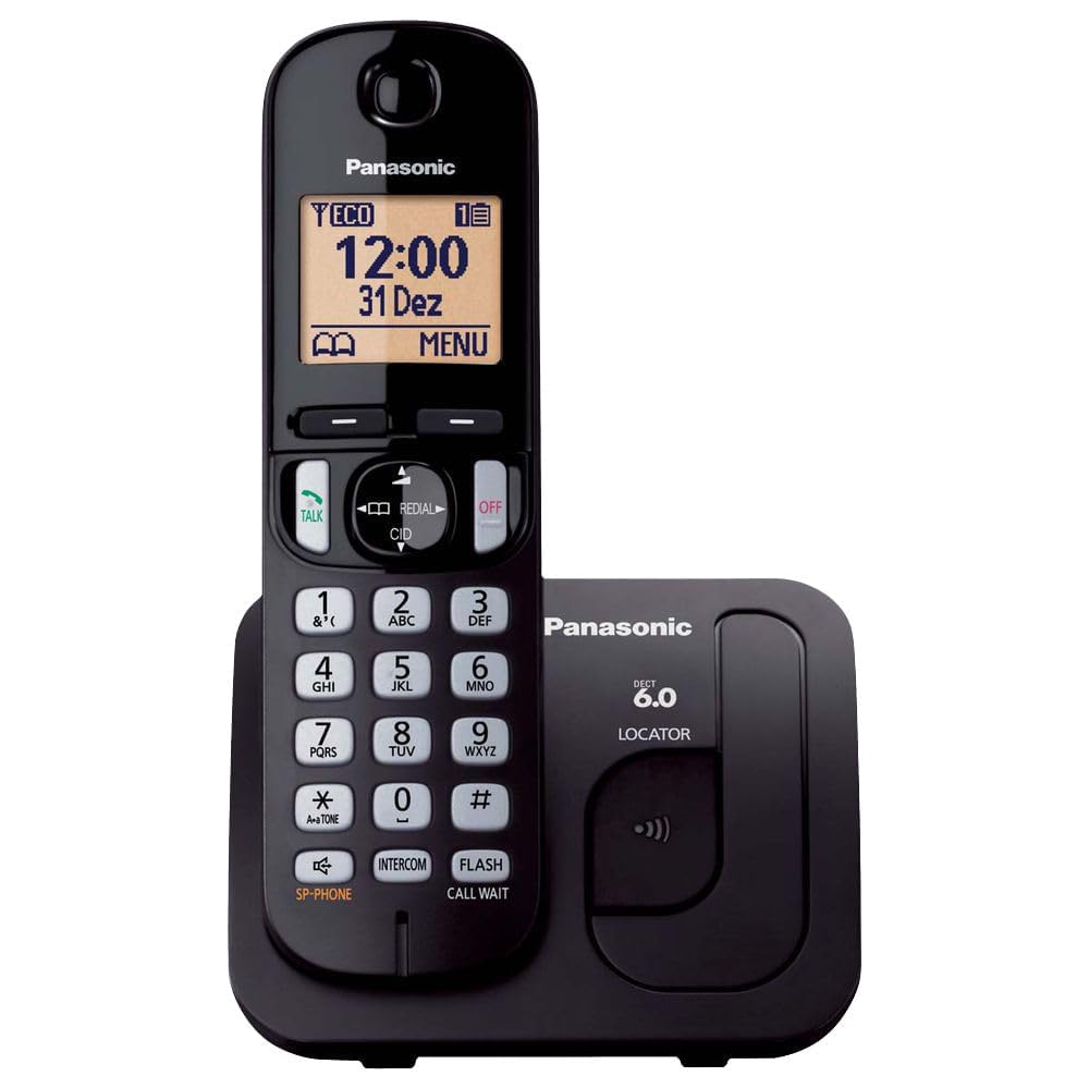 Telefone Sem Fio Panasonic Com Viva Voz Preto KX-TGC210LBB