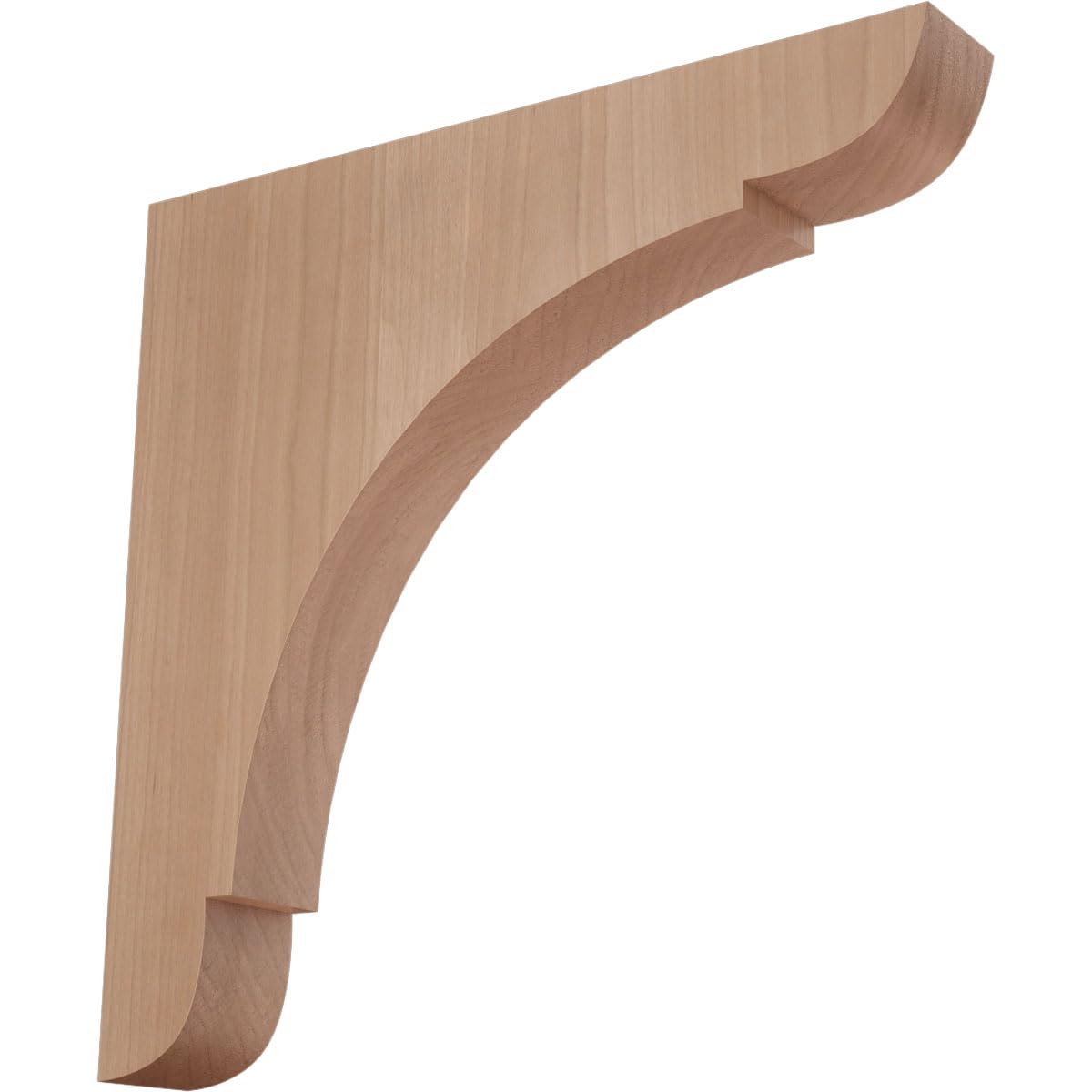 Ekena Millwork BKTW01X12X12OLCH Extra Large Olympic Wood Wood Brackets, 1 3/4"W x 12"D x 12"H , Cherry