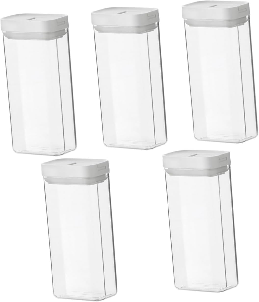 5pcs Large Storage Containers Lids Airtight Pantry Containers Lids for Noodles Spaghetti