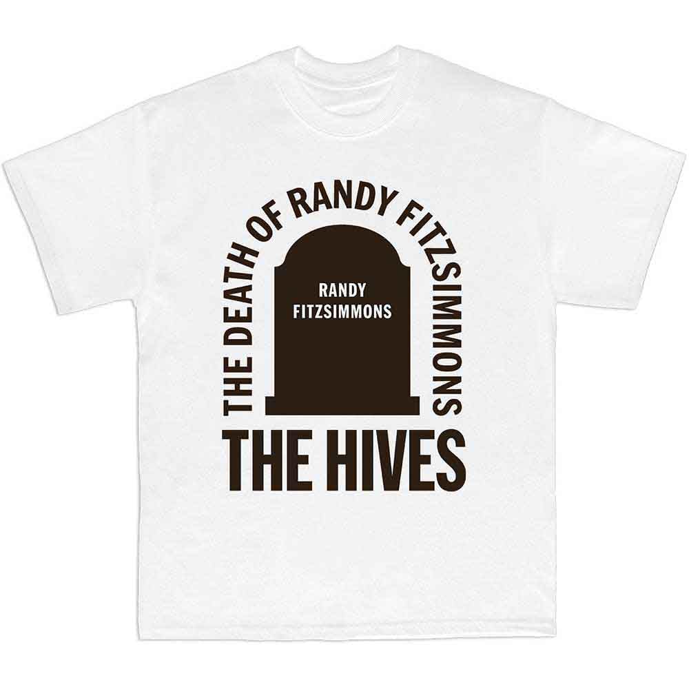 Rock Off Officially Licensed Products Unisex White The Hives Randy Gravestone T Shirt L
