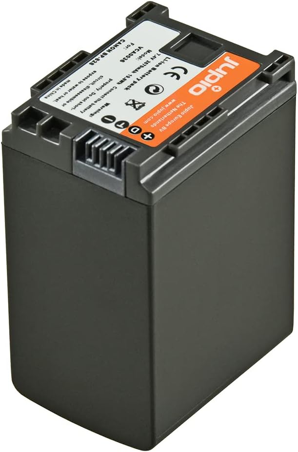 Jupio Digital Camcorder Replacement Battery for Canon BP-828, Grey (VCA0036)