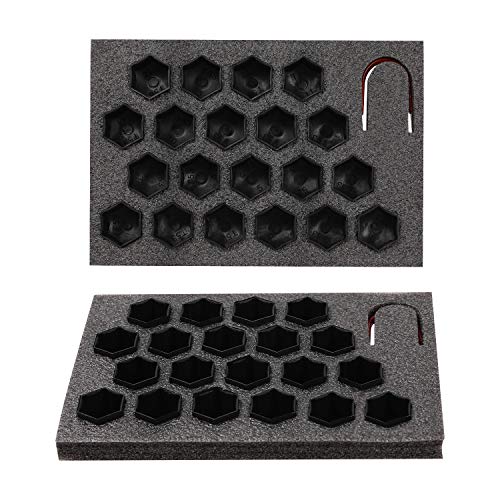 Fiveeyes 21Mm Wheel Lug Nut Covers Bolt Caps Compatible With Tesla Model 3 S X With Dismantle Tool Black 20Pcs #TOP3