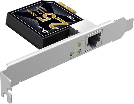 TP-Link TX201 2.5 Gigabit PCI Express Ethernet Network Adapter, Low-Profile -Height Brackets, Ethernet Network Card Supports Windows 11/10/8.1/8/7, Linux, Versatile Compatibility