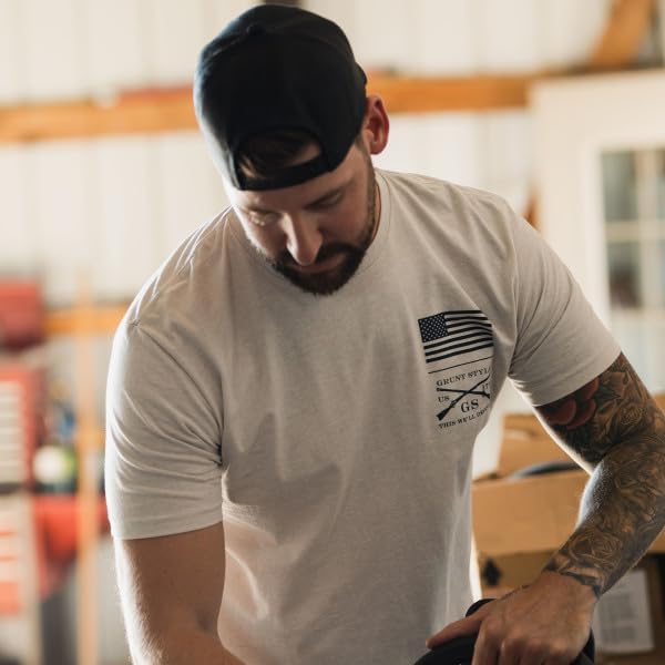 Grunt Style Men's Red Blood Blue Collar T-Shirt