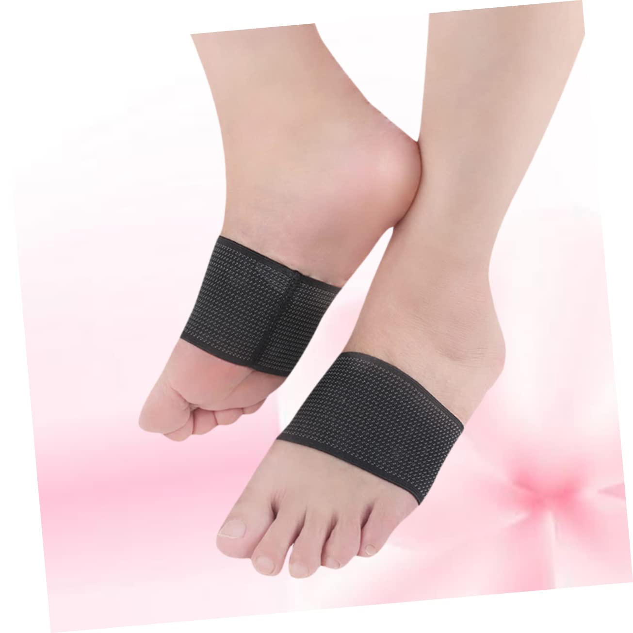KOMBIUDA Arch Support Brace Breathable Compression Foot Sleeves Open Toe Design Feet Size L/XL