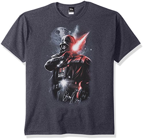 Star Wars Mens Dark Lord Darth Vader Graphic Shirt, Navy Heather, 5X-Large
