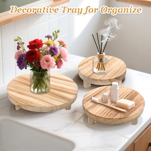 BOHUIZ 4 Pcs Wooden Risers Display Stands 5", 6", 7", 8", Brown by BOHUIZ - Image 4