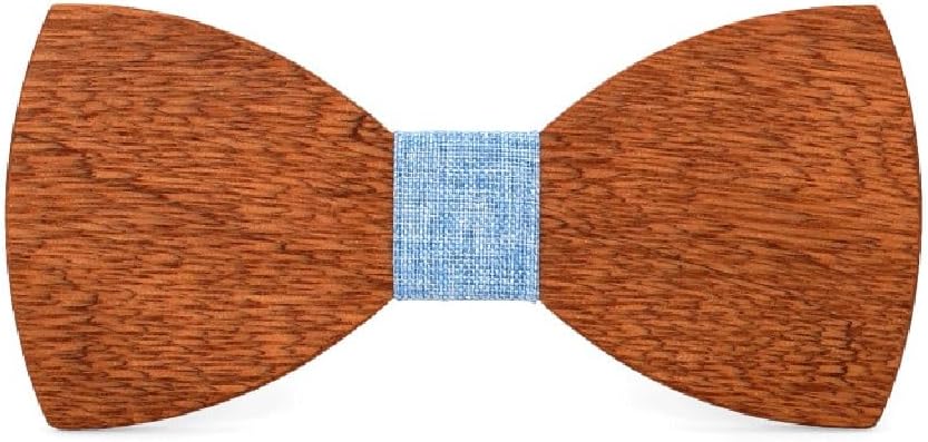 Carved Wooden Bow Tie Handmade Men's