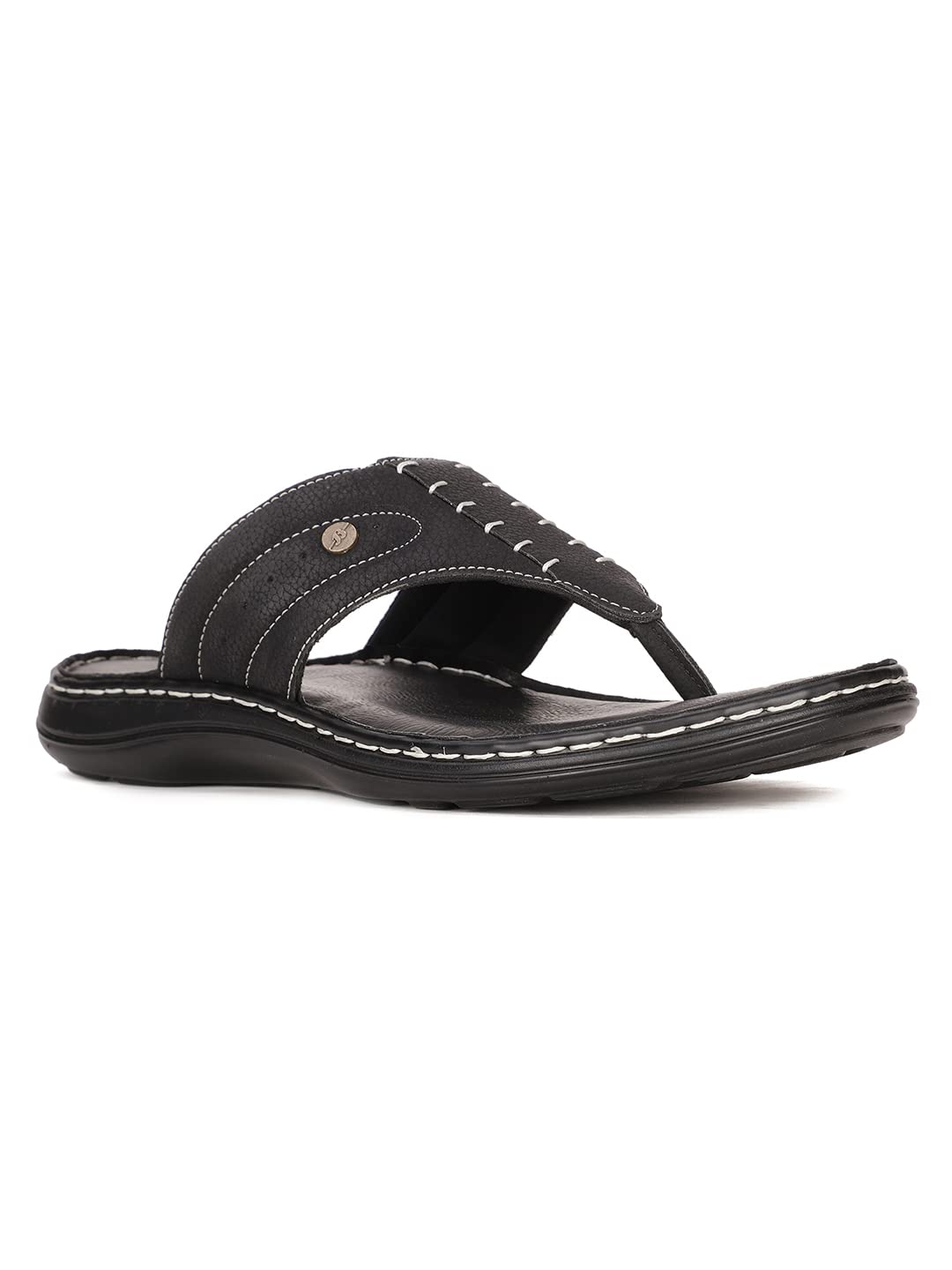 Bata Mens Terrance Cushion Black Sandals (B09QQMTK8H) Amazon Price History, Amazon Price Tracker