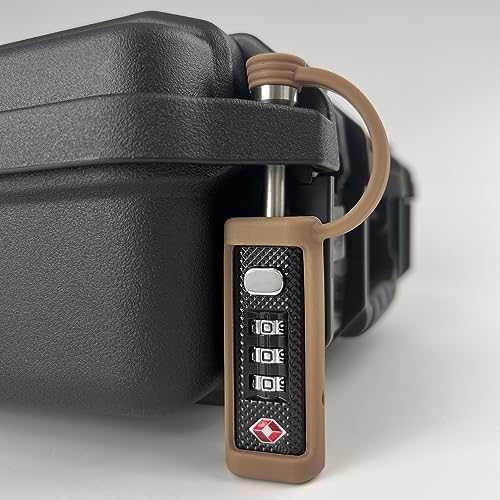 Image of LAFENLIN TSA Approved Firearm Travel Case Locks, Gun Case Hard Pistol Cases Lock Gun Carrying Case Lock, Cut-Proof Case TSA Padlocks for Rifles /Revolver /Handgun /Camera Hard Cases