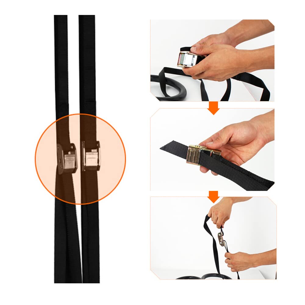 Anelli per il fitness, Anelli da palestra in legno da 28 mm/32 mm con cinturino lungo regolabile da 4,5 m for allenamento muscolare e di forza del corpo in palestra a casa