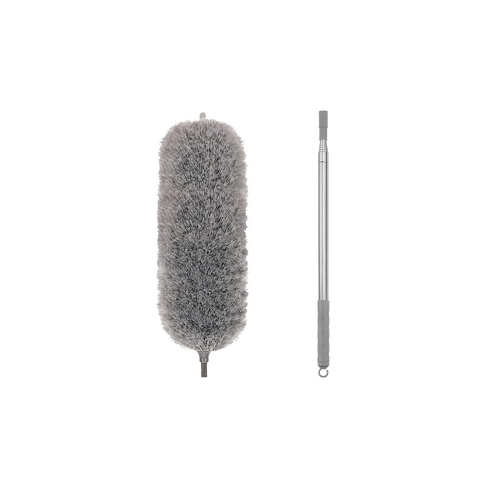 Duster Duster Brush Microfiber Extendable Curved Ceiling Cleaning Broom Household Electrostatic Dust Collector(Grey 250CM)