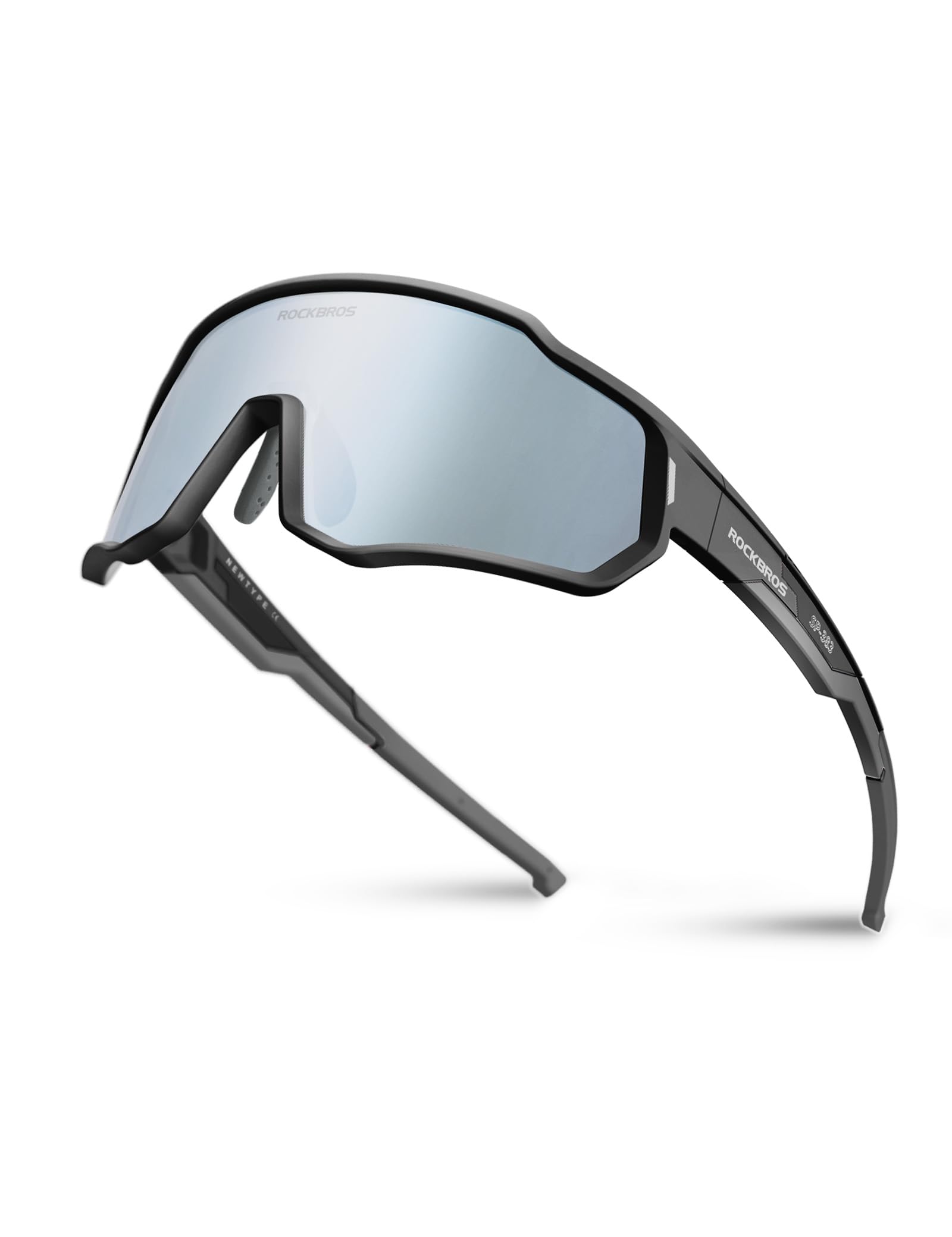 ROCKBROS Kinder Fahrradbrille Polarisiert UV400, Sportbrille Sonnenbrille | Schnelle Brille für Jungen Mädchen, Druckfreier Sitz Ultraleitch mit Silikonband t für Radfahren Laufen Roller