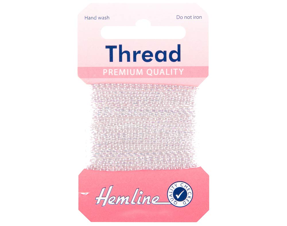 Hemline Pink 10M Iridescent Glitter Thread For Crafts | Twine Cord & Elastic For Crafts