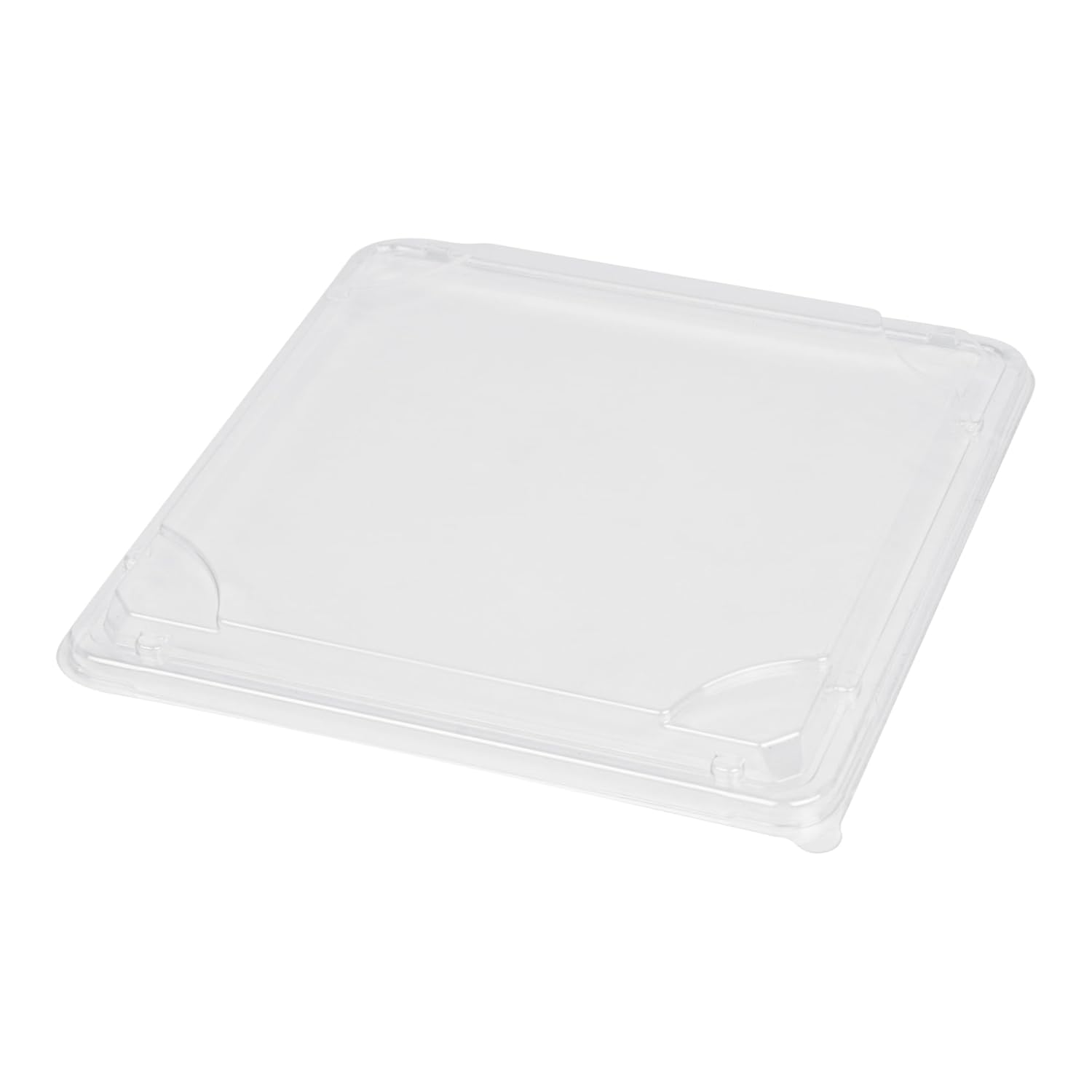 Restaurantware-LIDS ONLY: 8.2 x 8.2 x 0.8 Inch Clear Lids For Bento Boxes, 100 Disposable Container Lids - Bento Boxes Sold Separately, Tight Seal, Clear Plastic Lids, Ideal For Take Out