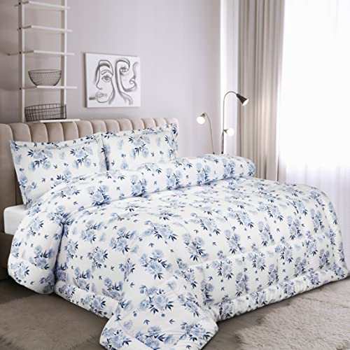 Utopia Bedding Queen Comforter Set (Rose Floral) With 2 Pillow Shams - Bedding Comforter Sets - Down Alternative Comforter - Soft And Comfortable - Machine Washable #TOP6