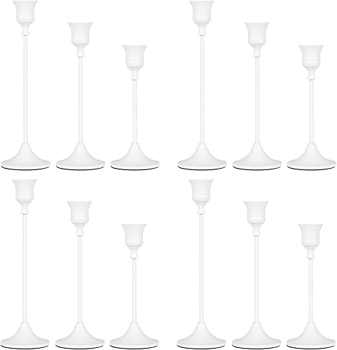 Miniatura 29 de Portavelas dorado, 3 paquetes de portavelas cónico para candelabros, decoración para decoración del hogar Titanio dorado