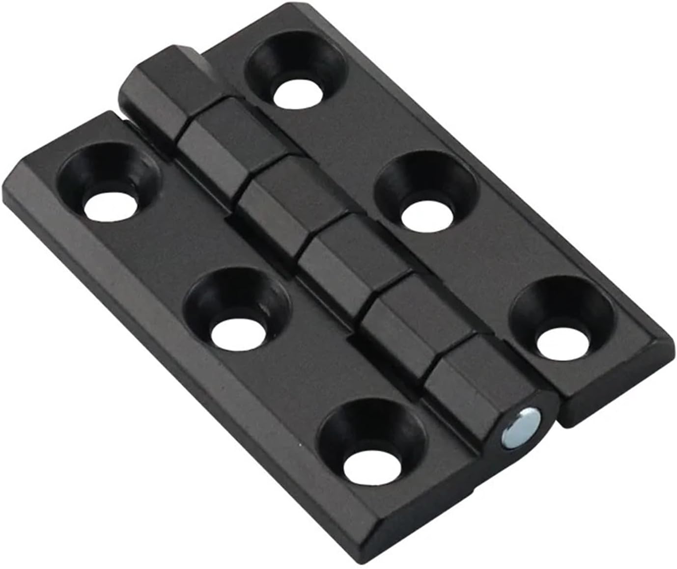 Zinc Alloy Black Hinge Industrial Electrical Cabinet Heavy-Duty Six Section Spiral 1Pcs(Double-Screw Bolt)