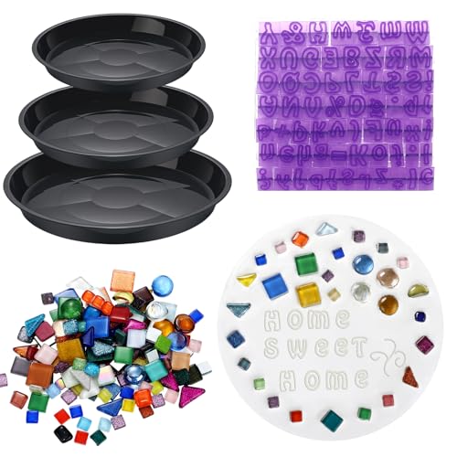 LOYIM 5 Pcs 3 Size Stepping Stone Kit for DIY