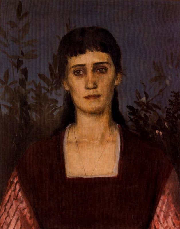 Tableau Portrait Clara Bruckmann Arnold Böcklin pour Habiller un Grand Mur Vide de Salon