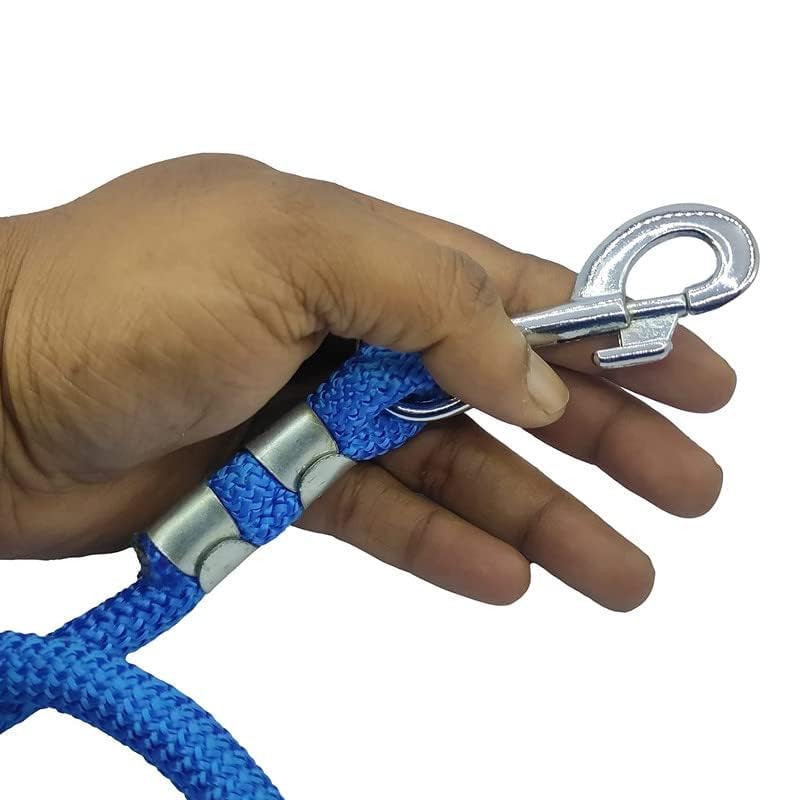 Image of Heavy Duty Nylon Dog Leash | Anti Slip Padded Handle Long Dog Leash | Dog Rope for Medium & Large Dogs | Dog Training Leash (5 Feet)