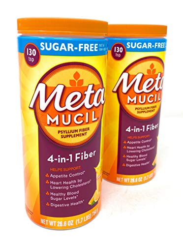 Image of Metamucil Sugar Free Fiber Supplement, Orange Smooth 260 Servings