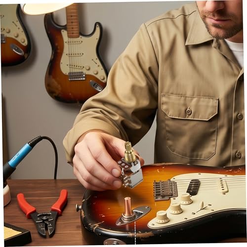Potentiomètre 500k guitare électrique push pull pour split de micro humbucker - 5