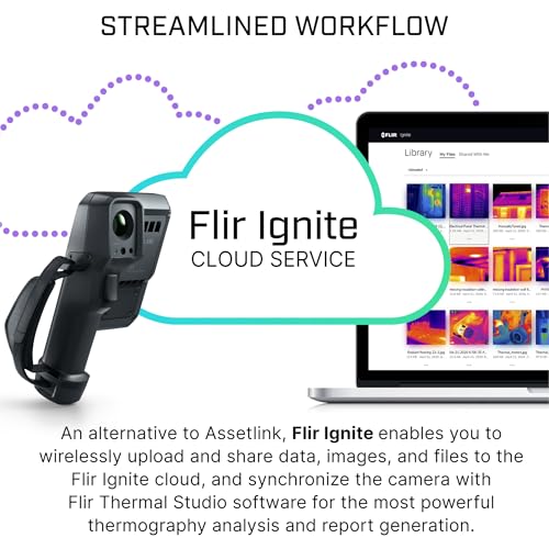 Image of Flir i34: 240x320 App-Enabled Thermal Camera with ACE OS | MSX, 40 mK NETD, AssetLink, Ignite cloud, building /electrical /HVAC, battery, charger, case